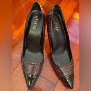 Ralph Lauren Dark Burgundy Heels. NOT FOR SALE
